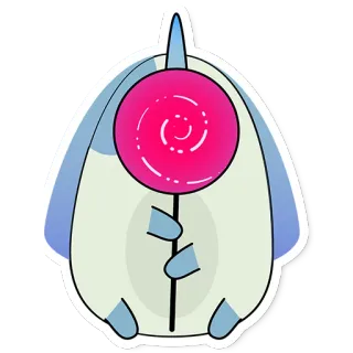 🐇 7fd173b2 sticker, dessin animé, personnage, sucette, mignon, fantaisie telegram sticker