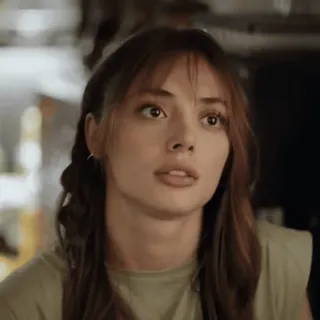 〰️ a5ee74b9 vrouw, portret, persoon, gezicht, haar, schoonheid whatsapp sticker