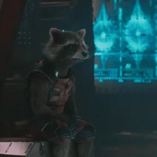 🦝 2b1130fe Rocket Raccoon Guardians of the Galaxy ロケット・ラクーン, マーベル, ガーディアンズ・オブ・ギャラクシー, アライグマ telegram sticker