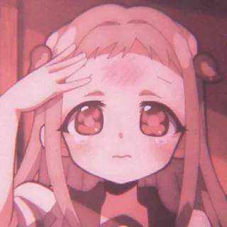 🐇 1b1ecb24 Nene Yashiro Toilet-bound Hanako-kun anime, dziewczyna, płacz, kawaii, różowy telegram sticker