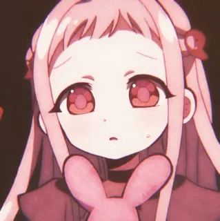 🐇 e6b2057d Nene Yashiro Toilet-bound Hanako-kun Anime, Manga, Szkoła, Duch, Słodkie telegram sticker