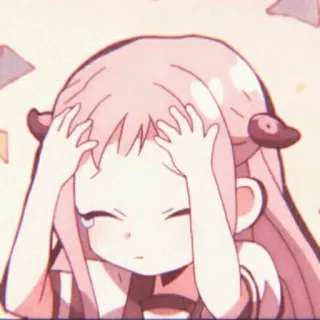 🐇 feb67c9b Anime, Dziewczyna, Smutny, Różowy, Płacząca, Sfrustrowana telegram sticker