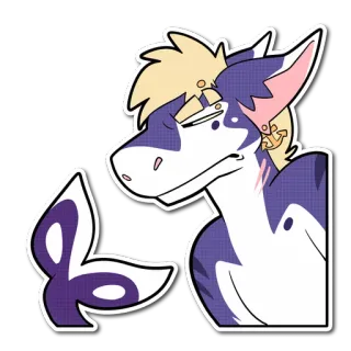 😑 6e7438e4 獣人, 擬人化, サメ, カートゥーン, キャラクター, ステッカー telegram sticker