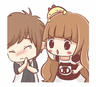 ❤️ 9cf717e1 漫画, カップル, 可愛い, 関係, アニメ, 甘い, ちび telegram sticker