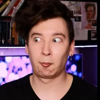 🥲 f455c5ab personne, visage, expression, youtubeur, dan, danisnotonfire whatsapp sticker