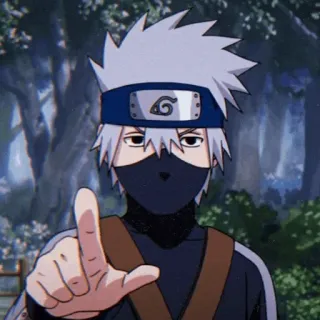 🎲 438cae5b Kakashi Hatake Naruto anime, ninja, kakashi, naruto, manga, character telegram sticker