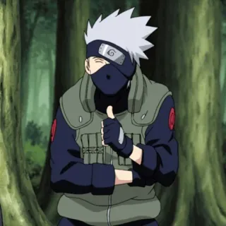 🎲 645f3bb8 Kakashi Naruto anime, kakashi, naruto, thumbs up telegram sticker