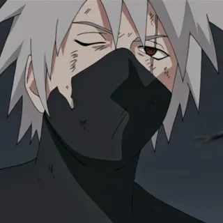 🎲 7fd4fcdd Kakashi Naruto anime, character, manga, ninja, Kakashi Hatake, Naruto telegram sticker