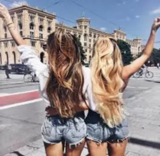 ❤️ 3a2c38f0 friendship, women, girls, travel, city, street telegram sticker