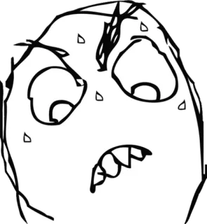 😋 16607c3f meme, rage face, expression, angry, internet whatsapp sticker