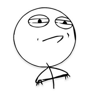 😤 05fe270e mème, suffisant, mème internet, rage comic, visage whatsapp sticker