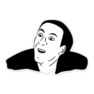 😑 098689fc Nicolas Cage Meme, Nicolas Cage, drôle, acteur, expression whatsapp sticker