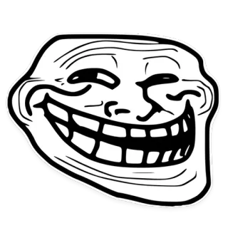 😁 6b356c4f Trollface Meme, Troll, Internet, Drôle whatsapp sticker