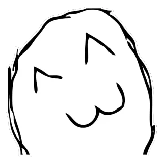 😊 352f25ce Meme, Kawaii, Słodkie, Internet, Twarz telegram sticker