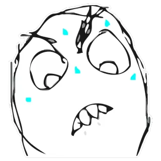 😠 ebfc9c0a wściekła twarz, mem, internet, złość, śmieszne telegram sticker