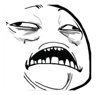 ® d3a10b8e Мем, Интернет-мем, Rage Comic, Выражение лица telegram sticker