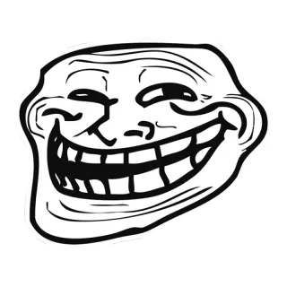 😁 12024bc3 Trollface Trollface, Meme, Internet Meme, Lustig, Troll, Humor telegram sticker