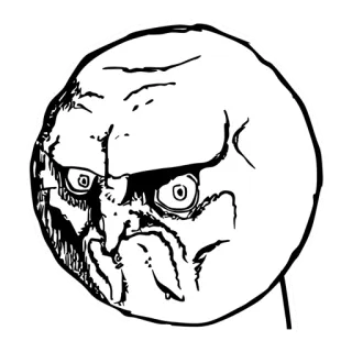 😤 30769c40 Meme, Rage Face, Internet Meme, Trollface, Lustig, Ausdruck telegram sticker