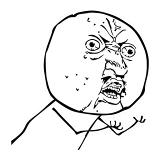 😾 3ffff94f Meme, Rageface, Internet Meme, Wut, Frustration telegram sticker