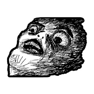 😨 61907cc4 Meme, Rage Face, Internet, Lustig, Comic, Ausdruck telegram sticker