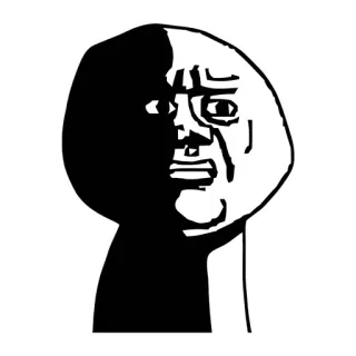 😦 62cfb047 Meme, Rage Face, Internet Meme, Ausdruck, Lustig telegram sticker