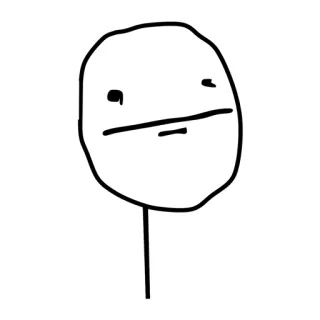 😐 6f948cdb Meme, Gesicht, Ausdruck, Internet, Lustig, Zeichnung telegram sticker