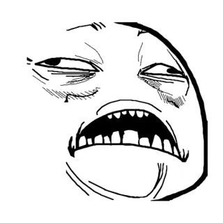 🗿 7c8a6c35 Meme, Internet, Rageface, Trollface telegram sticker