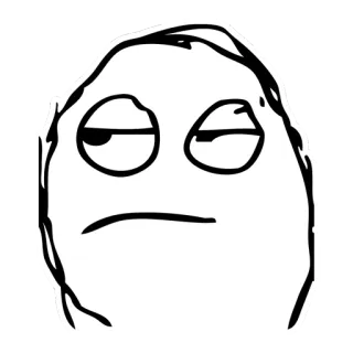 😒 9321a15d Meme, Trollface, Internet Meme, Rage Comic, Ausdruck, Lustig telegram sticker