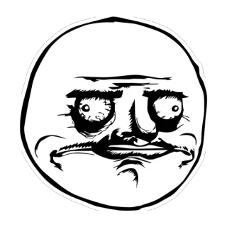 🌚 a26714a1 Meme, Rage Face, Internet Meme telegram sticker