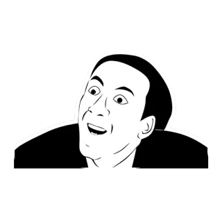 😃 af8aae44 Nicolas Cage Meme, Nicolas Cage, Schauspieler, Lustig telegram sticker