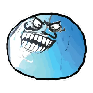 😈 b2a340d4 Meme, Internet Meme, Trollface, Rage Comic, Humor telegram sticker