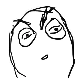 😕 e630522c Meme, Internet, Gesicht, Troll telegram sticker