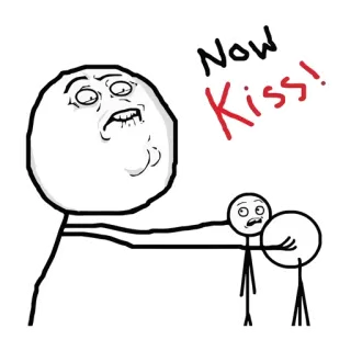 💏 f6a9cf87 Now Kiss! Meme, Jetzt küssen, Lustig, Internet Meme, Peinlich telegram sticker