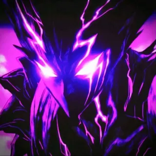 🌟 4274e329 Монстр, Фиолетовый, Молния, Фэнтези, Темный whatsapp sticker