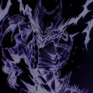 🌟 9a74bfb9 Монстр, Существо, Тёмный, Злой, Фэнтези whatsapp sticker