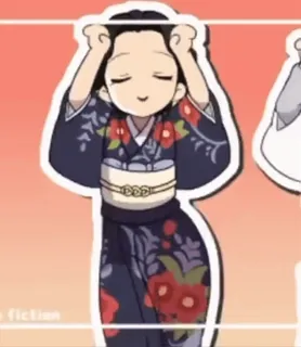 😺 a2646dc6 fiction Anime, Kimono, Cô gái, Phim hoạt hình, Dễ thương, Phong cách Nhật Bản whatsapp sticker