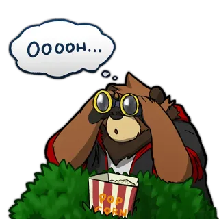 Rai Bear telegram stickers