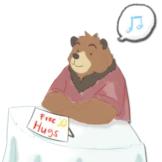 Rai Bear telegram stickers