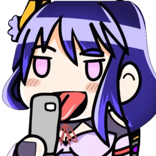 ⚡️ 0c5fcb3a Anime, Hình dán, Lưỡi, Điện thoại, Dễ thương, Hoạt hình telegram sticker