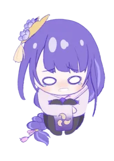 ⚡️ 1ce60f69 Raiden Shogun Genshin Impact Anime, Dễ thương, Chibi, Raiden Shogun, Genshin Impact telegram sticker