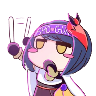 Raiden Shogun @Lorenzo_Di_Mascio telegram stickers