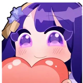 ⚡️ b0f407be 애니메이션, 하트, 귀여운, 여자, 스티커 telegram sticker