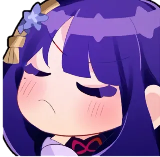 ⚡️ fc98e163 Raiden Shogun Genshin Impact Anime, Trò chơi điện tử, Dễ thương, Sticker, Raiden Shogun, Genshin Impact telegram sticker