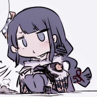 🌂 58e4d712 Raiden Shogun Genshin Impact 动漫, Q版, 贴纸, 游戏, 原神, 雷电将军 telegram sticker