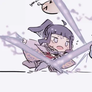 🍶 88f77d3b IMMU 动漫, 漫画, 可爱, Q版, 卡哇伊, 卡通, 贴纸 telegram sticker