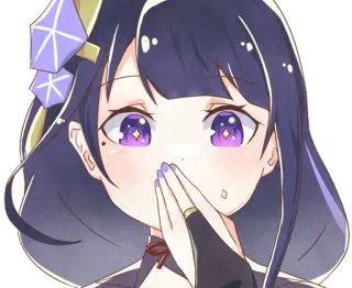 🤭 3b849b30 Raiden Shogun Genshin Impact アニメ, ゲーム, キャラクター, ファンアート telegram sticker