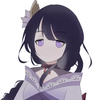 🙄 5d8d31fc Raiden Shogun Genshin Impact アニメ, ゲーム, 雷電将軍, 原神, キャラクター, ビデオゲーム, ちびキャラ telegram sticker