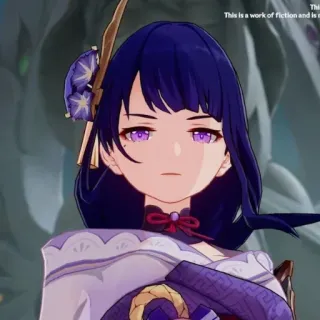 Shogun Raiden @Genshiin_Impact @anime_stickerr telegram stickers