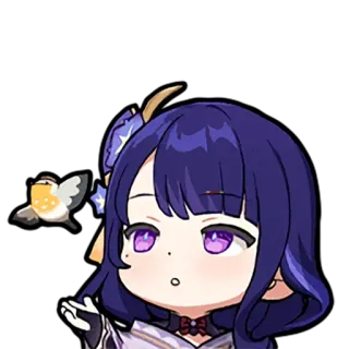 🕊 c55e3341 Raiden Shogun Genshin Impact 애니메이션, 비디오 게임, 원신, 라이덴 쇼군, SD캐릭터 telegram sticker