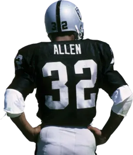 🐐 20088422 ALLEN Pemain sepak bola Amerika, Olahraga, Sepak bola Amerika, NFL, Oakland Raiders, Jersey, Atlet telegram sticker